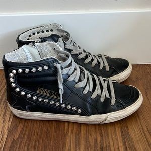 Studded Golden Goose Slide hightop sneakers *sold out everywhere